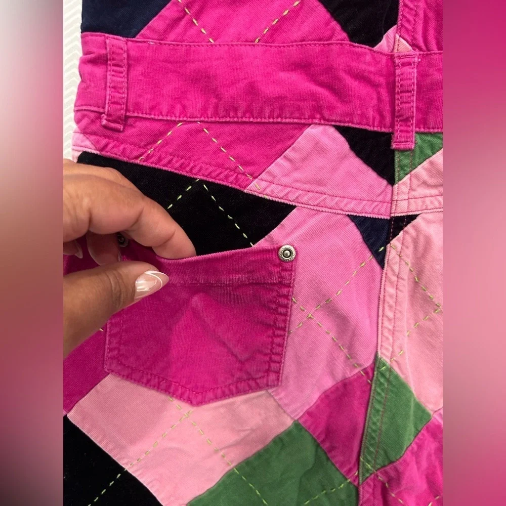 Lilly Pulitzer Pink Corduroy Overalls